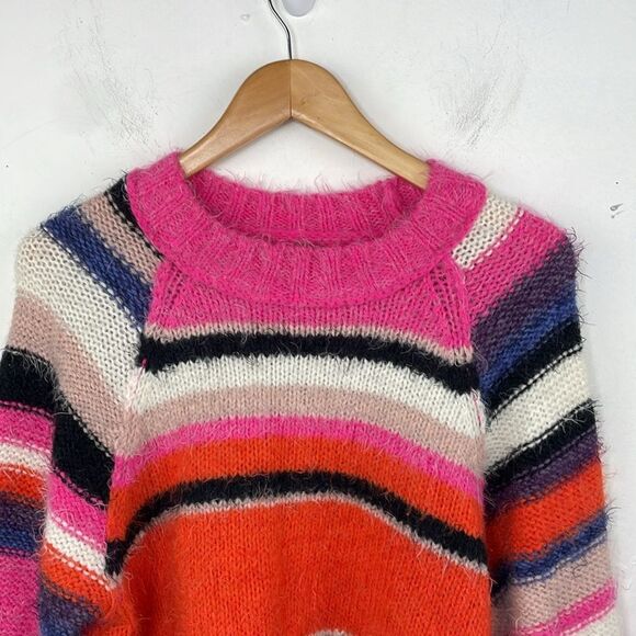 Free People Snowbird Sweater Multicolored Stripes size XS - Picture 2 of 16